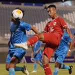 Pemain Timnas Indonesia U17 saat hadapi Mariana Utara