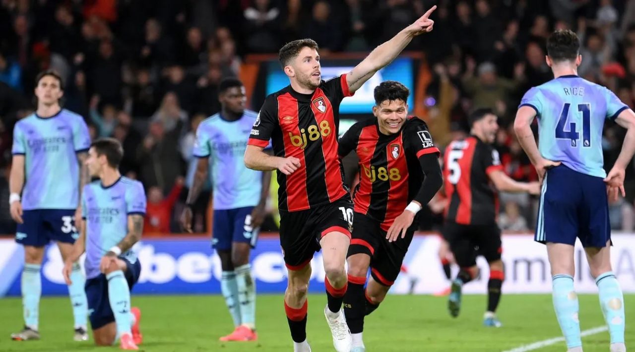 Rapor pemain Arsenal saat kalah lawan Bournemouth