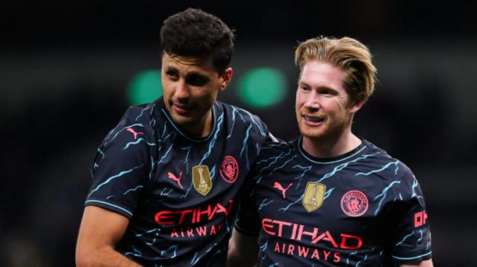 Rodri dan Kevin De Bruyne pemain Manchester City