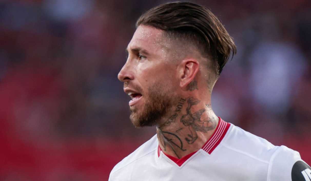 Sergio Ramos di pertandingan Sevilla