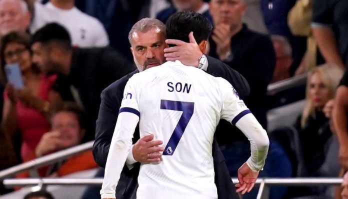 Son Heung-min dan Ange Postecoglou - Tottenham Hotspur