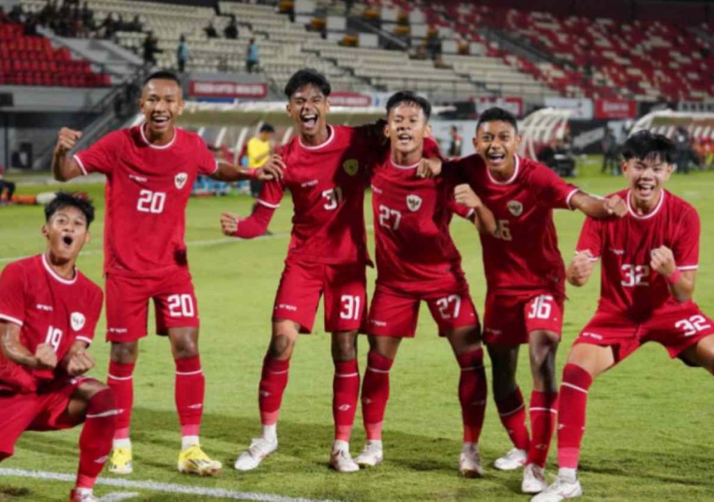 Timnas Indonesia U17 saat menang atas Indonesia pada bulan Agustus 2024