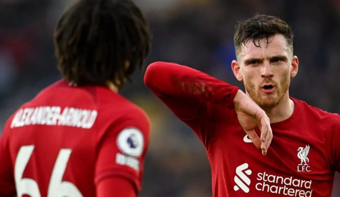 Andy Robertson dan Trent Alexander-Arnold pemain Liverpool