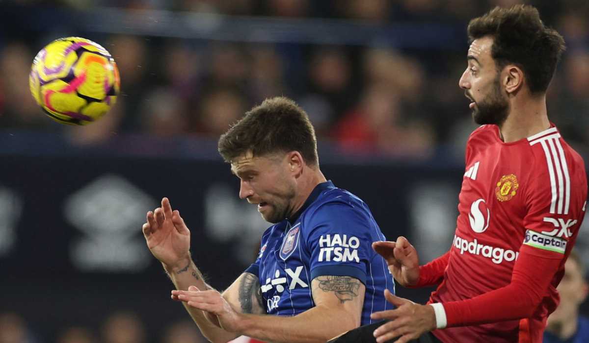 Bruno Fernandes di laga Manchester United vs Ipswich