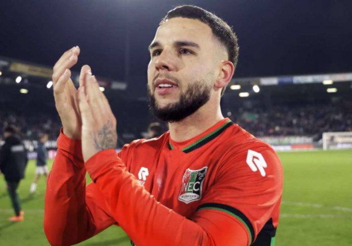 Calvin Verdonk usai membela klubnya NEC Nijmegen di Eredivisie