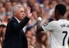 Carlo Ancelotti tos dengan Vinicius Junior