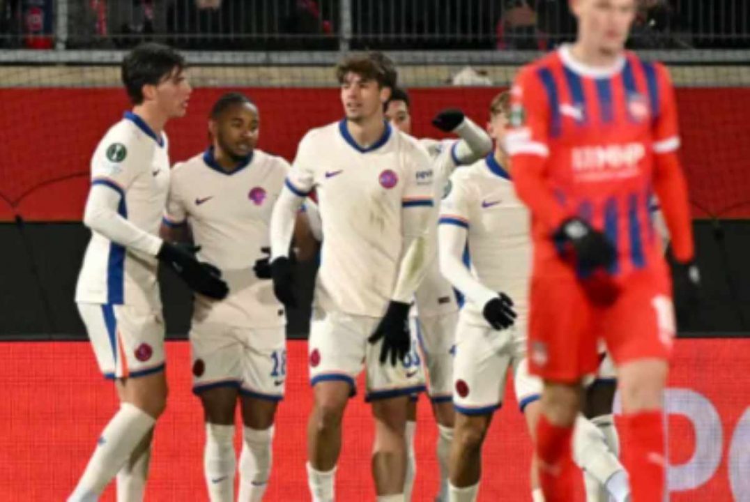 Christopher Nkunku di laga Heidenheim vs Chelsea