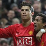 Cristiano Ronaldo saat bermain bersama Nani di Manchester United