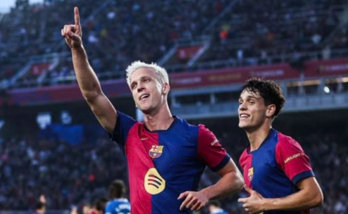 Dani Olmo pemain Barcelona