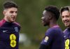 Declan Rice dan Bukayo Saka saat bersama di timnas Inggris