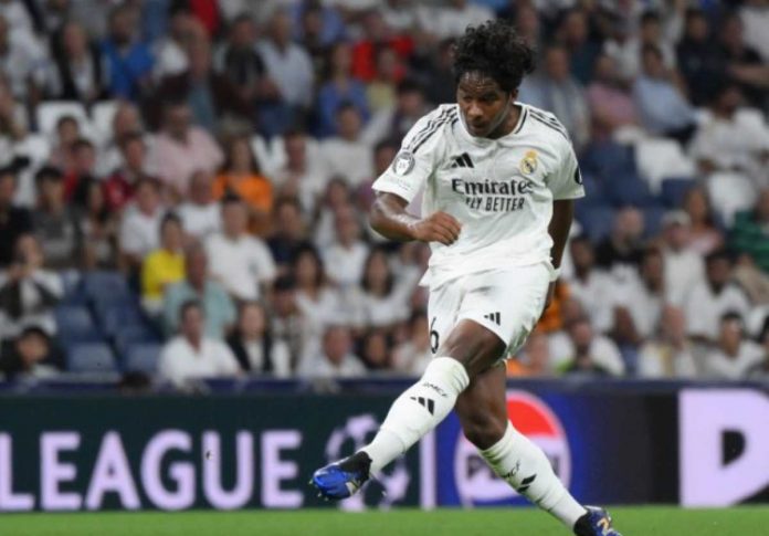 Endrick dalam sebuah laga di Real Madrid