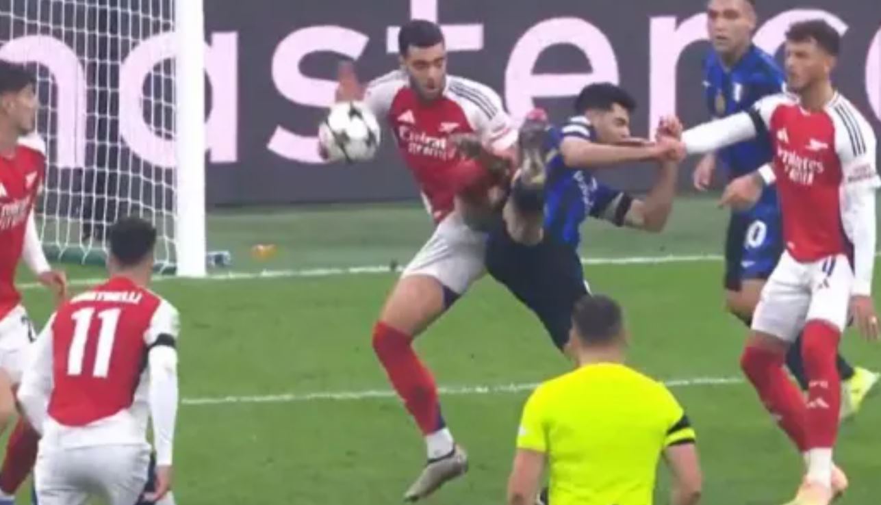 Handball Mikel Merino - Inter Milan vs ARsenal