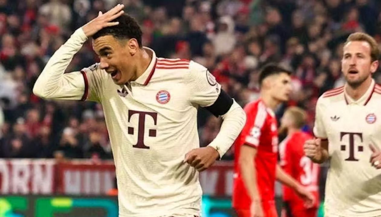 Jamal Musiala pemain Bayern Munchen cetak gol spektakuler