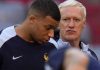 Kylian Mbappe dan pelatih timnas Prancis Didier Deschamps