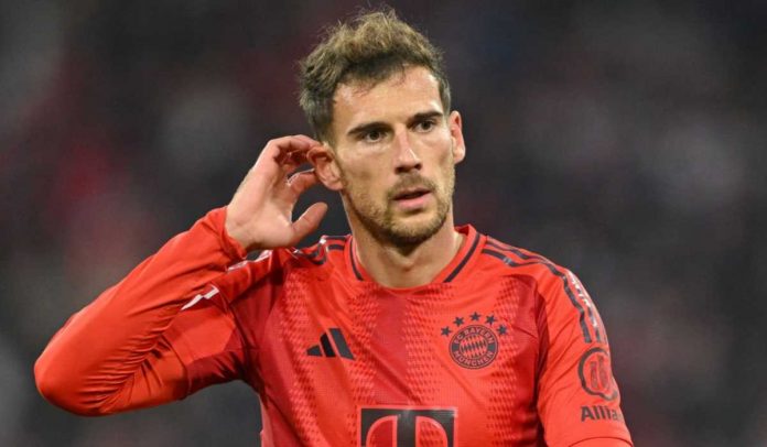 Leon Goretzka menyentuh telinga di laga Bayern vs Union Berling