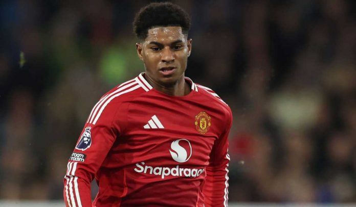 Marcus Rashford di laga kontra Ipswich Town