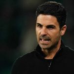 Mikel Arteta di laga Arsenal kontra Sporting