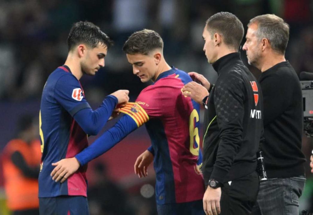 Pedri dan Gavi dalam sebuah laga yang dilakoni Barcelona