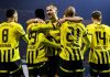 Pemain Borussia Dortmund rayakan kemenangan atas Dinamo Zagreb