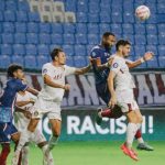 Persik Kediri saat kalah dari PSM Makassar di pekan ke-10 Liga 1