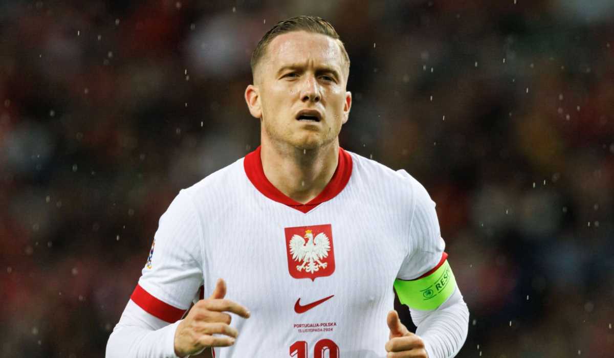 Piotr Zielinski saat membela timnas Polandia di Nations League