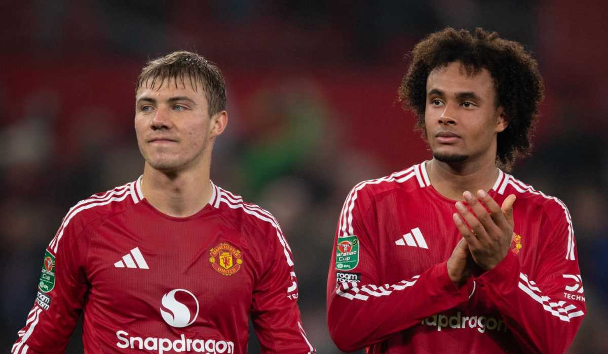 Rasmus Hojlund dan Joshua Zirkzee di Manchester United