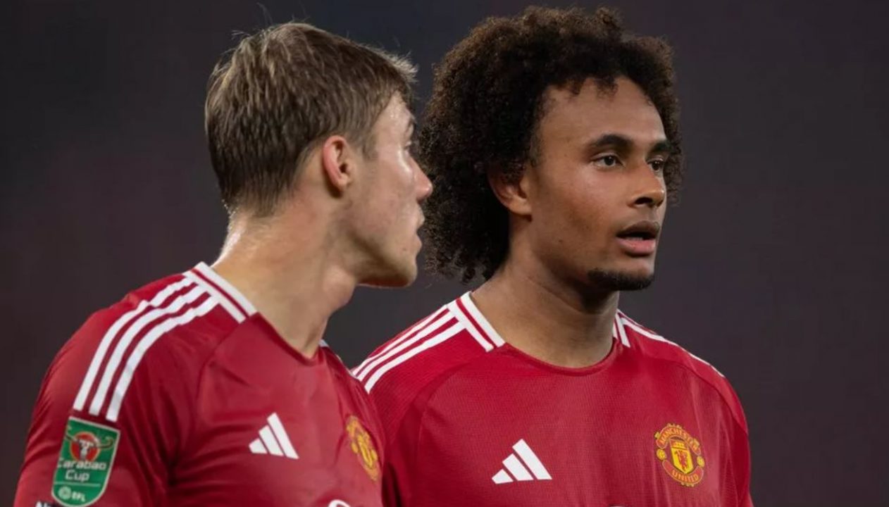 Rasmus Hojlund dan Joshua Zirkzee pemain Manchester United