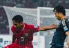 Rizky Ridho dan Kaoru Mitoma di Laga Indonesia vs Jepang