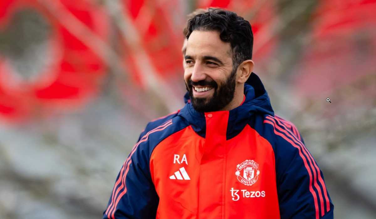 Ruben Amorim di sesi latihan Manchester United