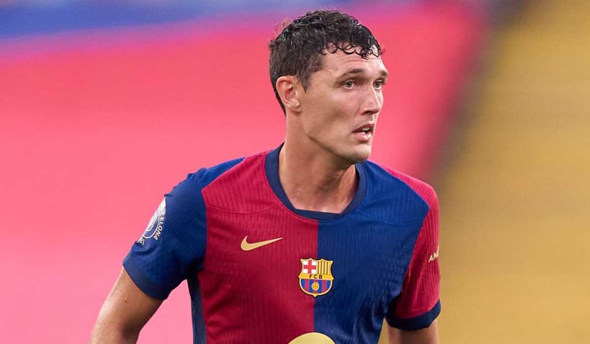 Andreas Christensen saat tampil di pramusim Barcelona