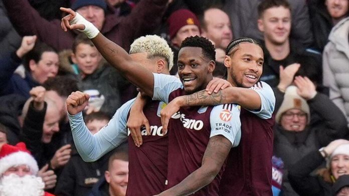 Aston Villa vs Manchester City skor 1-0 di babak pertama