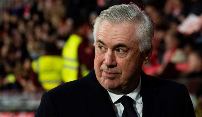 Carlo Ancelotti selama laga Real Madrid vs Girona