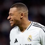 Ekspresi Kylian Mbappe di laga Real Madrid vs Sevilla