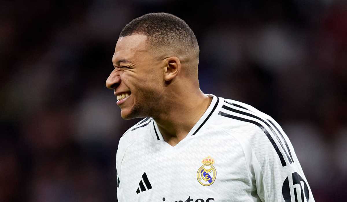 Ekspresi Kylian Mbappe di laga Real Madrid vs Sevilla