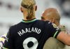 Erling Haaland dan Pep Guardiola - Manchester City