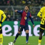 Ferran Torres saat Barcelona menang di kandang Borussia Dortmund