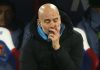 Gestur Pep Guardiola di laga Manchester City vs Crystal Palace