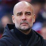 Gestur Pep guardiola di laga Manchester City vs Aston Villa