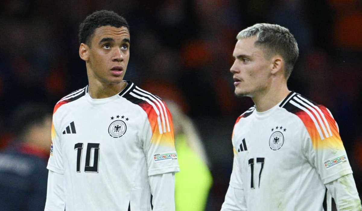 Jamal Musiala bersama Florian Wirtz di timnas Jerman