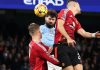 Josko Gvardiol cetak gol di pertandingan Manchester City vs Manchester United