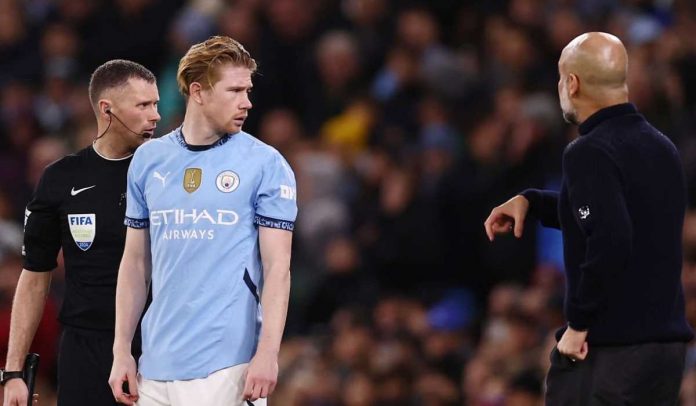 Kevin de Bruyne bersama Pep Guardiola