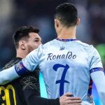 Lionel Messi bersama Cristiano Ronaldo di pertandingan