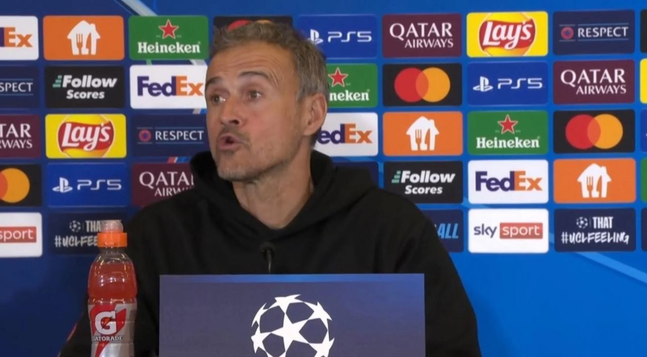 Luis Enrique pelatih tim sepak bola PSG