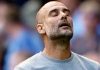 Pep Guardiola pelatih Manchester City usai laga lawan Liverpool