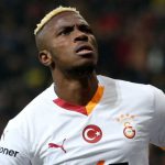 Victor Osimhen merayakan gol untuk Galatasaray