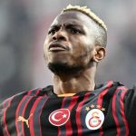 Victor Osimhen merayakan golnya untuk Galatasaray