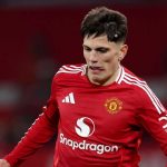 Aksi Alejandro Garnacho di laga Manchester United vs Southampton