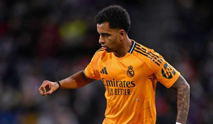 Aksi Rodrygo di laga Real Valladolid vs Real Madrid di La Liga