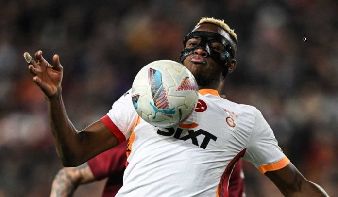 Aksi Victor Osimhen di laga Atakas Hatayspor vs Galatasaray