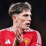 Alejandro Garnacho di laga Manchester United vs Rangers